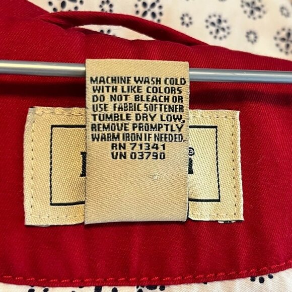 L.L. Bean Lightweight Lined Blazer Jacket Academia Grandma Core Outdoor Red 18W - Picture 5 of 5